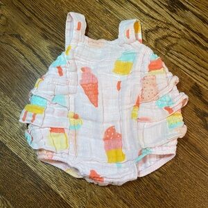Angel Dear- Colorful Ice Cream Print Baby Romper